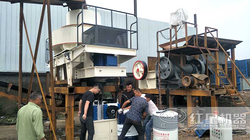 砂石廠安裝現場 砂石廠安裝現場