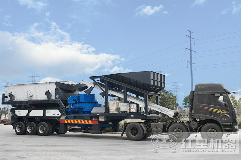 移動制砂機出廠，發往用戶所在地